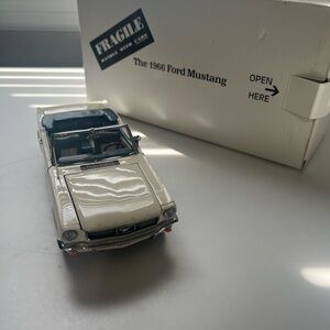 1966 Ford Mustang Diecast Model - Cream